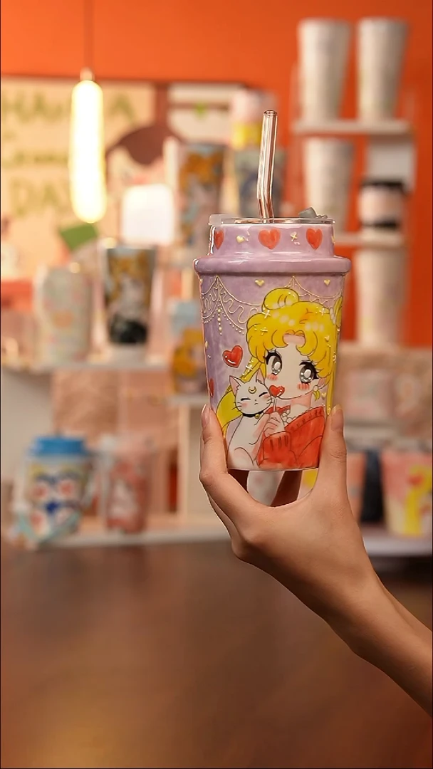 景德镇手工手绘文创陶瓷杯