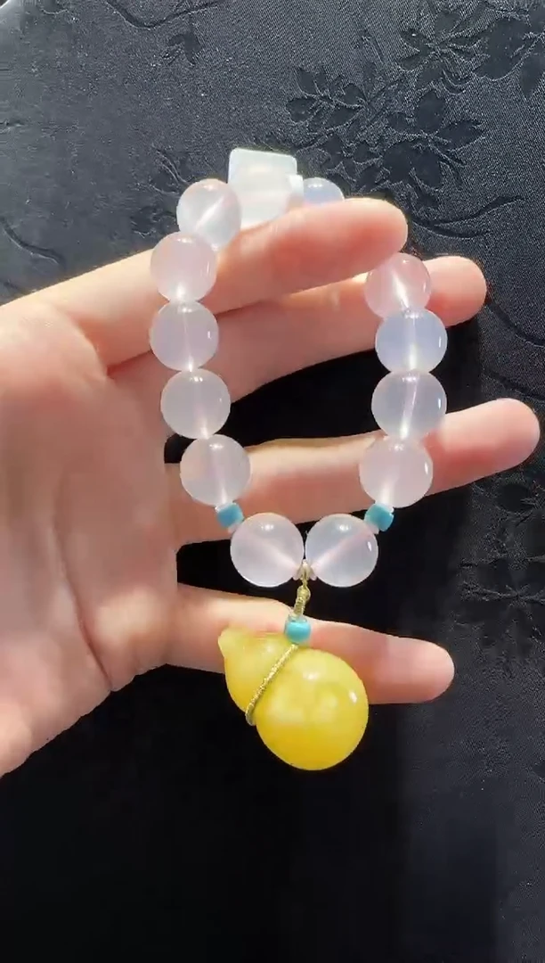 18K金镶嵌手串水晶葫芦款