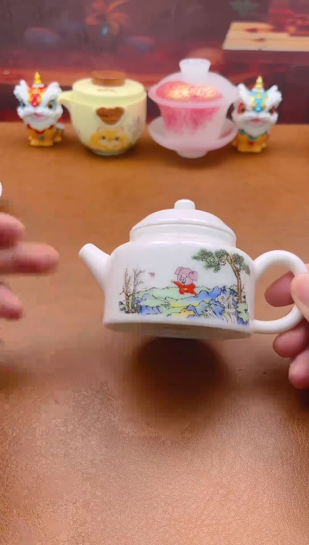 陶瓷茶具摆件旅行套组