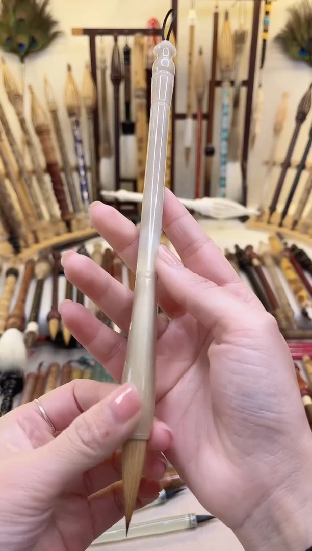 漂***！【清水试笔，拒绝蘸墨】墨舞笔庄毛笔1支