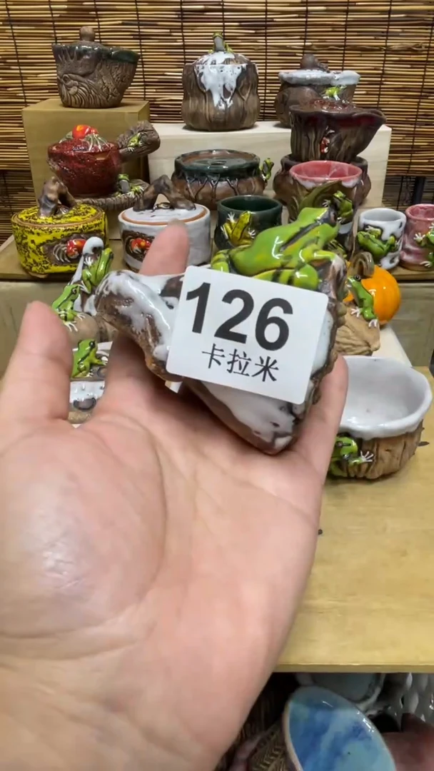 木*126精美粗陶手工柴烧