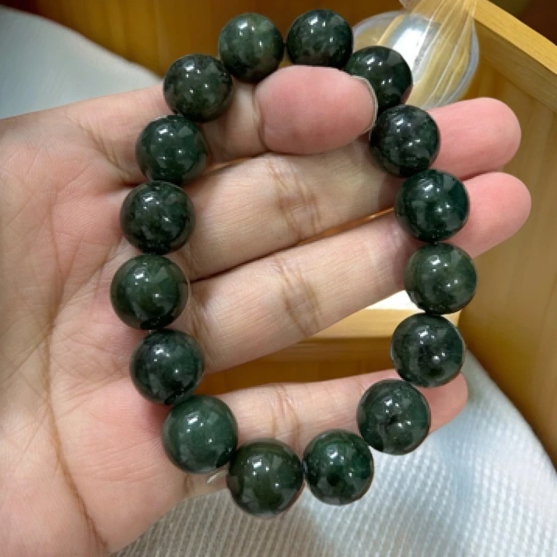 缅甸翡翠A货大号手串时尚