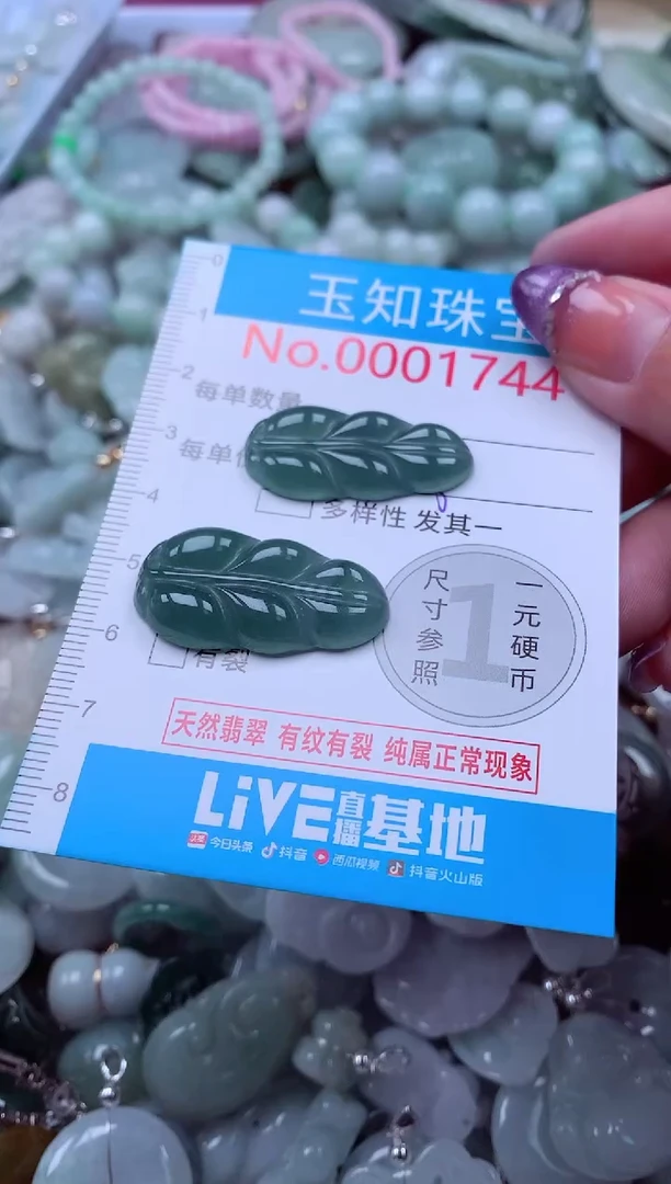 翡翠未镶嵌吊坠(不含链)1744