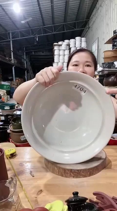 4704瑕疵白色煎盘
