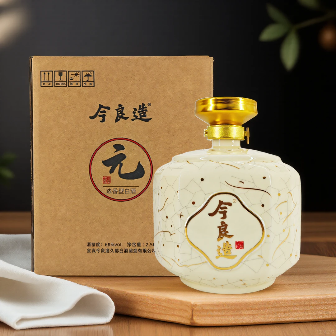 今良造【拍一坛赠浓酱礼盒*1】【元酒5斤坛】2.0浓香型白酒68度2500ml