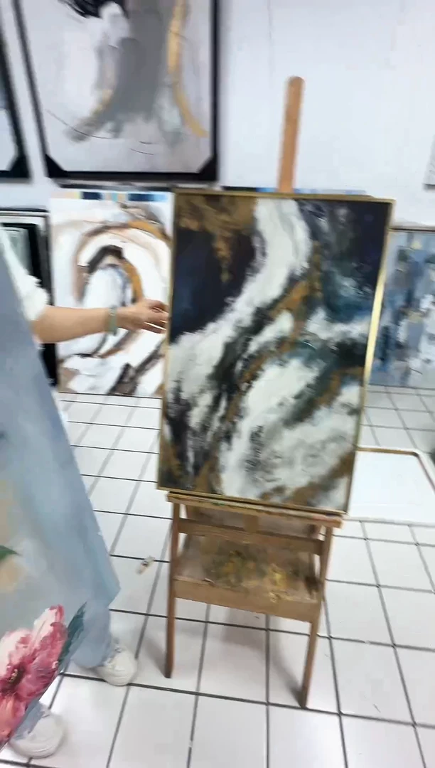 168现代艺术装饰画油画  75*75