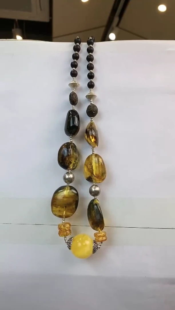 【闪购商品】琥珀颈饰未镶嵌多人