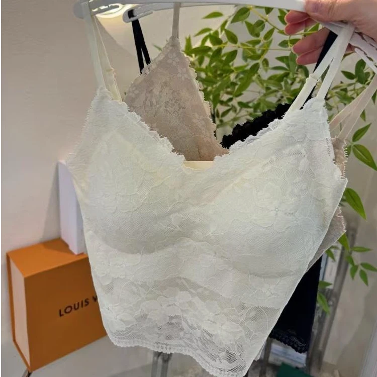 纯欲风美背夏季薄款带胸垫（颜色随机）