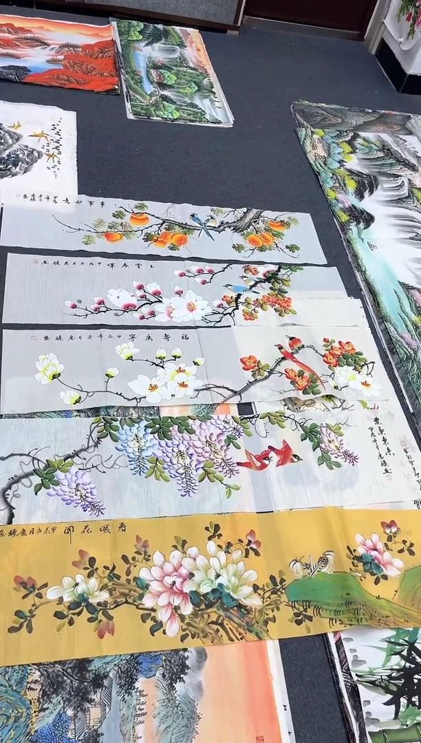 【闪购商品】国画明月轩的直播间 五幅四尺对开