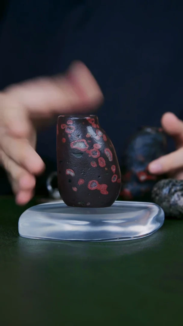 老师手工作品，梅花玉一物一拍