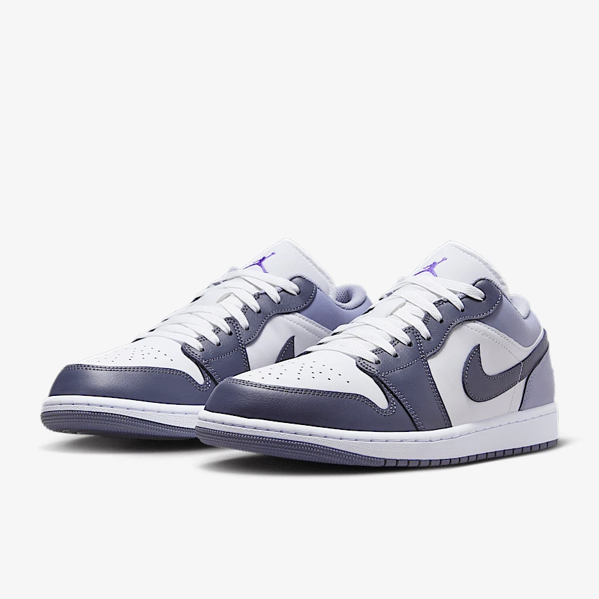 Nike/耐克官方正品 air jordan 1 白紫男款休闲aj板鞋/553558-145