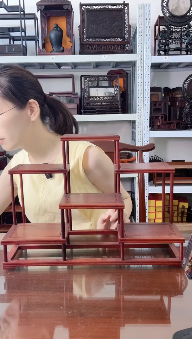 红酸枝木类飛巴里黄檀 六连台有瑕疵