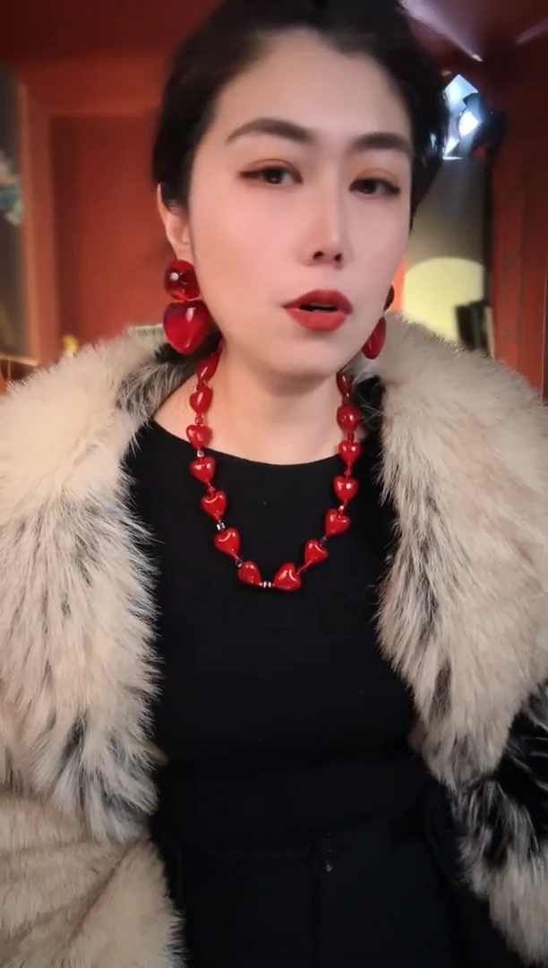 合金无合金无孤品不折腾系列红色爱心耳针配红色爱心项链套装