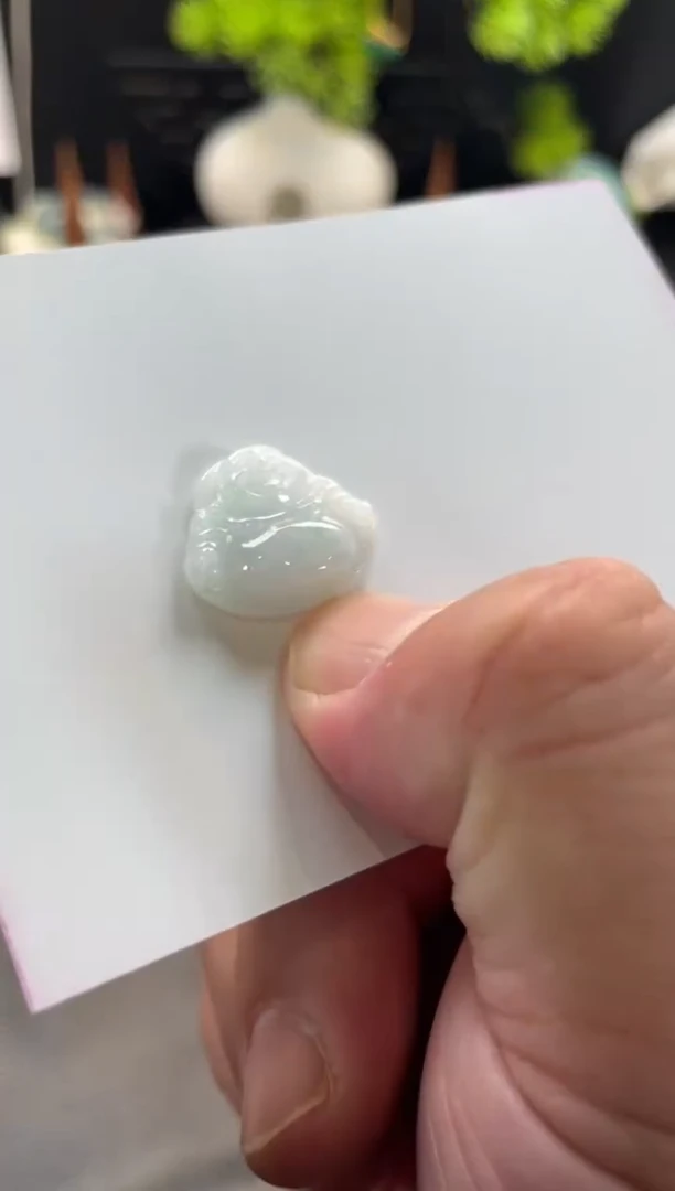 颈饰未镶嵌翡翠13号链接 有纹裂