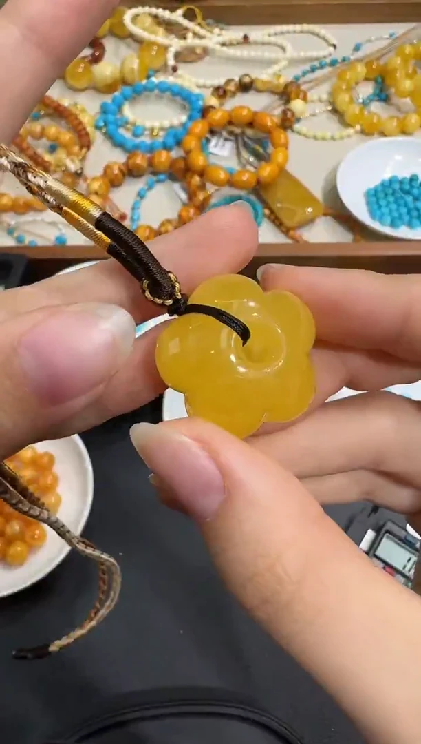 琥珀颈饰未镶嵌X1119-1195-157