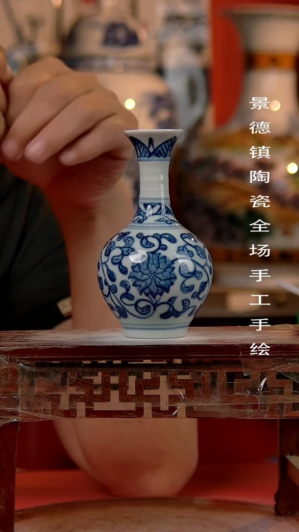 摆件景德镇陶瓷 手工手绘