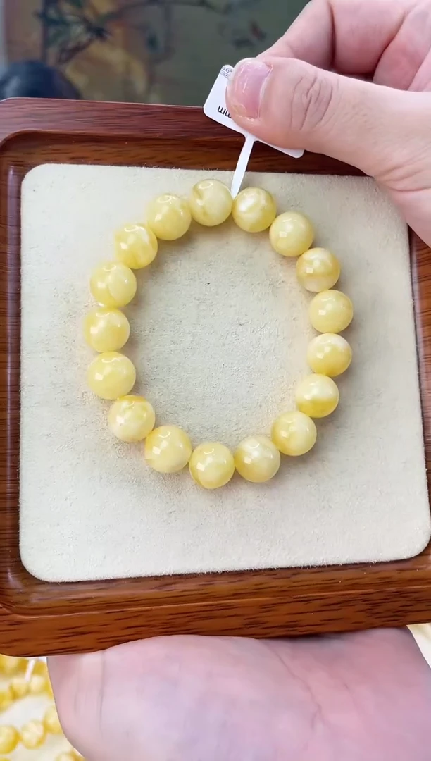 未镶嵌蜜蜡裸石手串