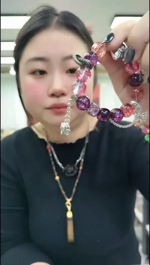 【闪购商品】水晶颈饰合金1419超七单圈