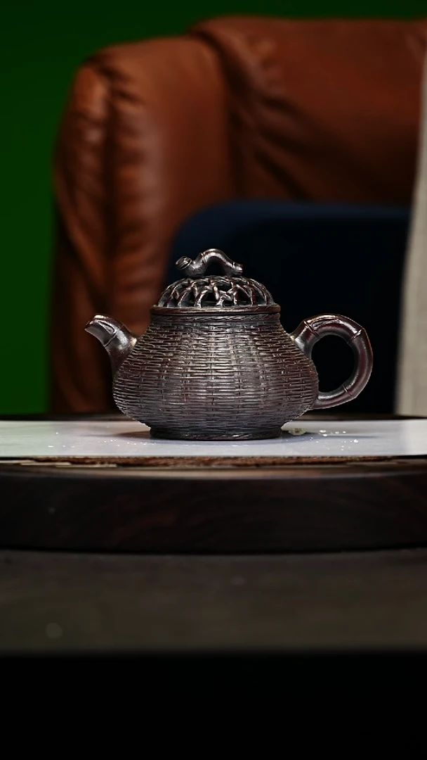 宜兴原矿高端紫砂 大彬赤麟砂260cc