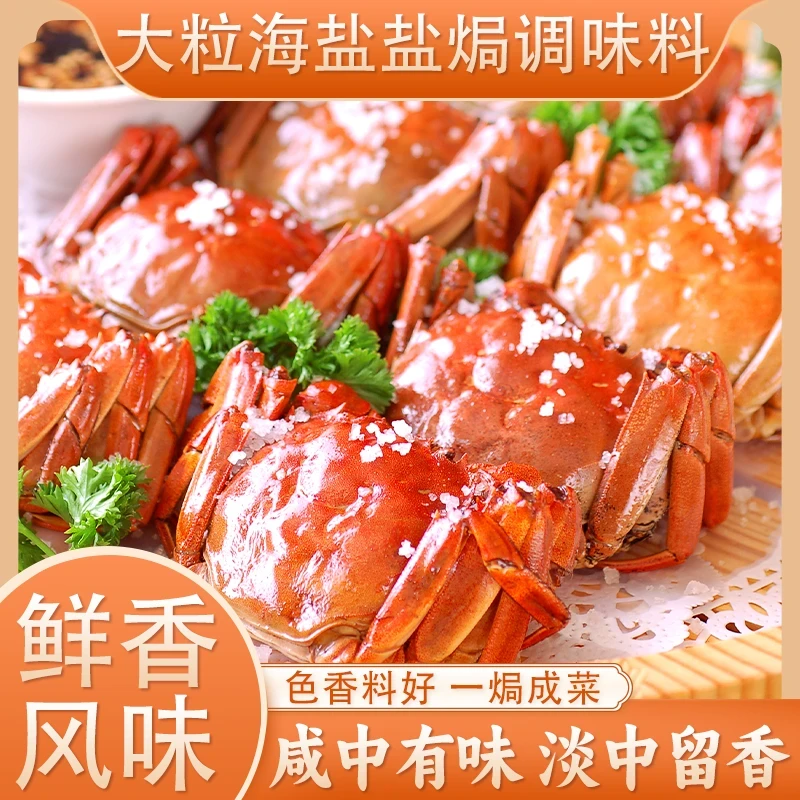 大粒海盐盐焗调味料 海鲜盐焗鸡猪肝海盐大颗粒盐焗料香料-SSS