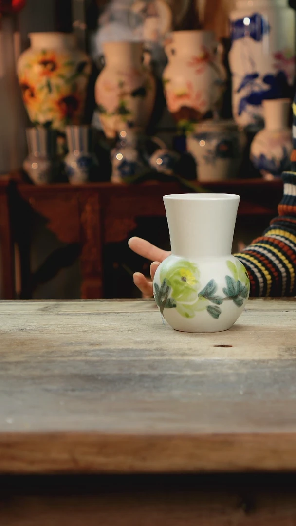 【闪购商品】瓷片景德镇纯手工釉下彩精品花瓶