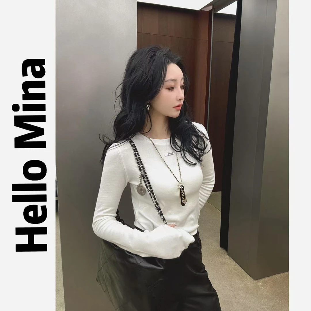 1617慵懒简约贴标磨毛打底衫T恤