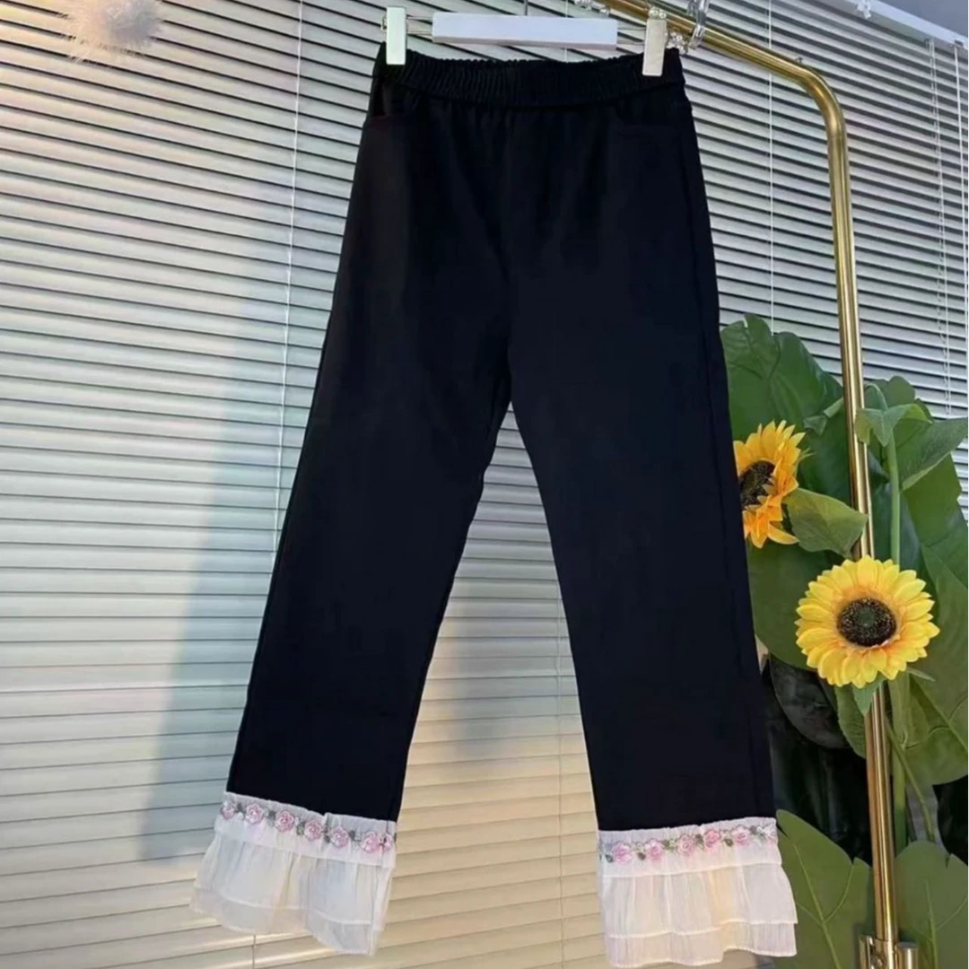 1158...新款蕾丝休闲裤