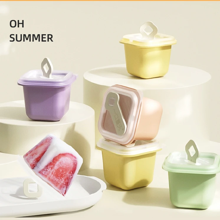 乐博乐博 一口夏天 冰格/雪糕两用模具 4个/盒
