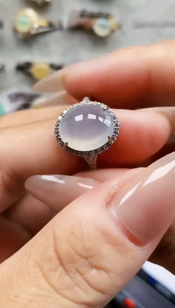 银S925镶嵌戒指翡翠2786