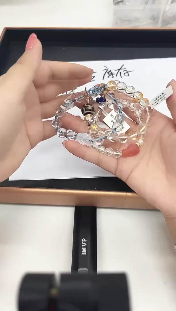 【闪购商品】水晶手串银S925镶嵌水晶手串多样性发一（瑕疵）