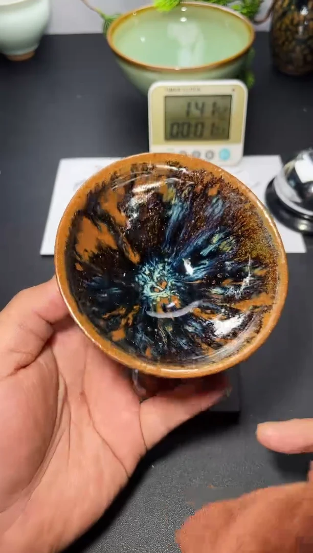 茶盏268 叶紫建盏