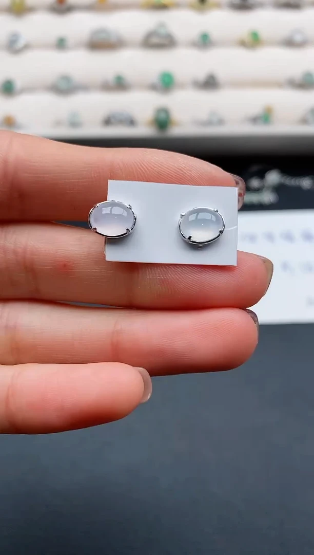 银S925镶嵌戒指翡翠6666666+3