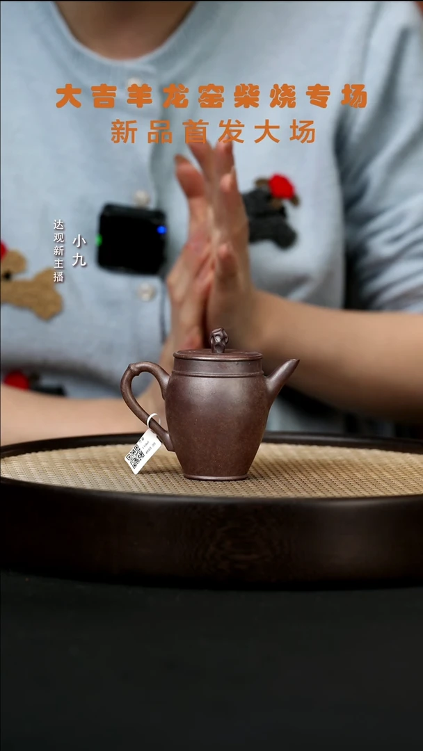 【闪购商品】紫砂茶壶九ZJ40徐雅寻香翡翠金砂110