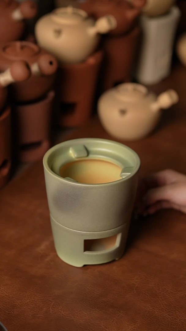 031一体炭炉松烟绿