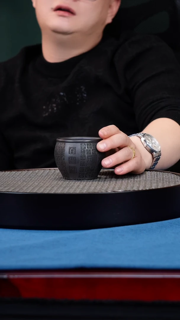 茶杯紫砂宜兴原矿紫砂 手工主人杯