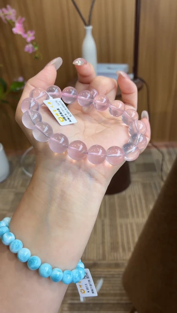 未镶嵌手串水晶莫桑比克冰粉手串13m+