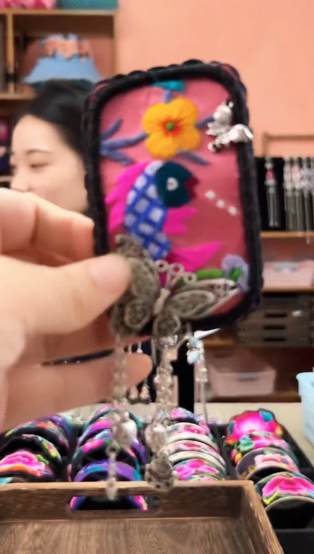 织绣艺枝独绣老绣饰品240