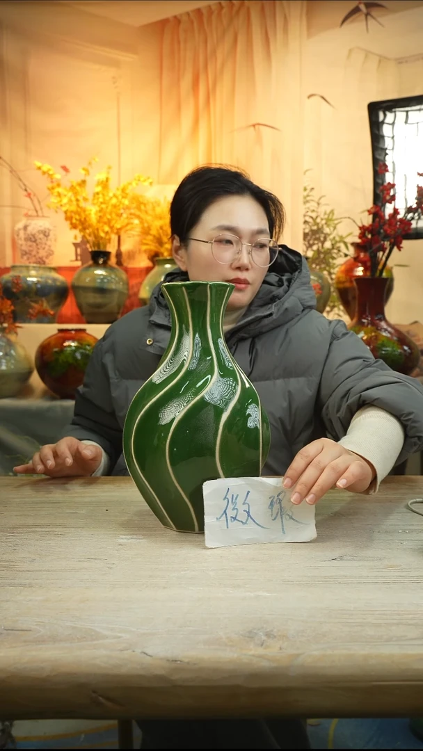 高30口9高温陶瓷花瓶