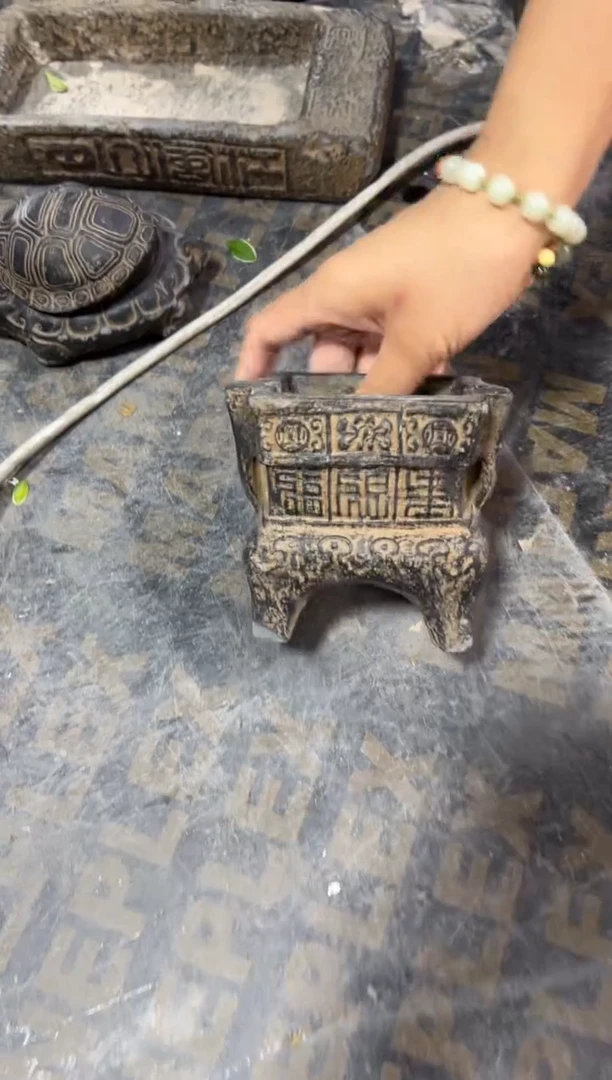 陶土香炉火山泥0