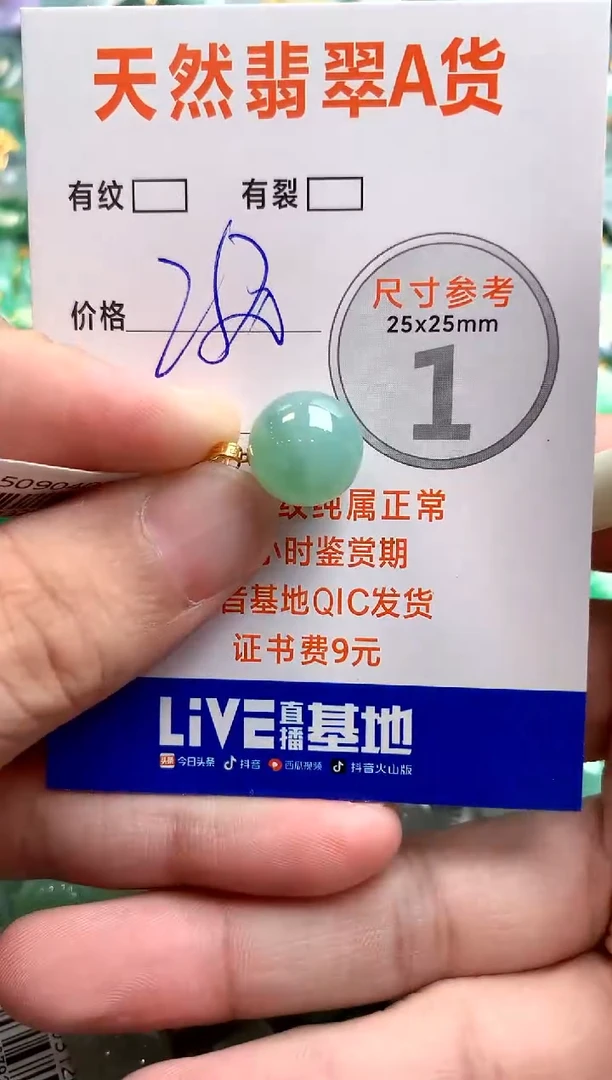 颈饰18K金镶嵌翡翠0732266236