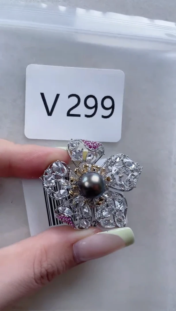 未镶嵌胸针海水珍珠V299