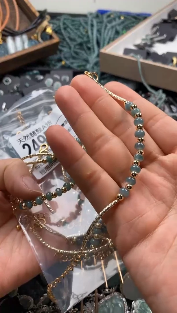 【闪购商品】翡翠颈饰未镶嵌多样性发其一2495