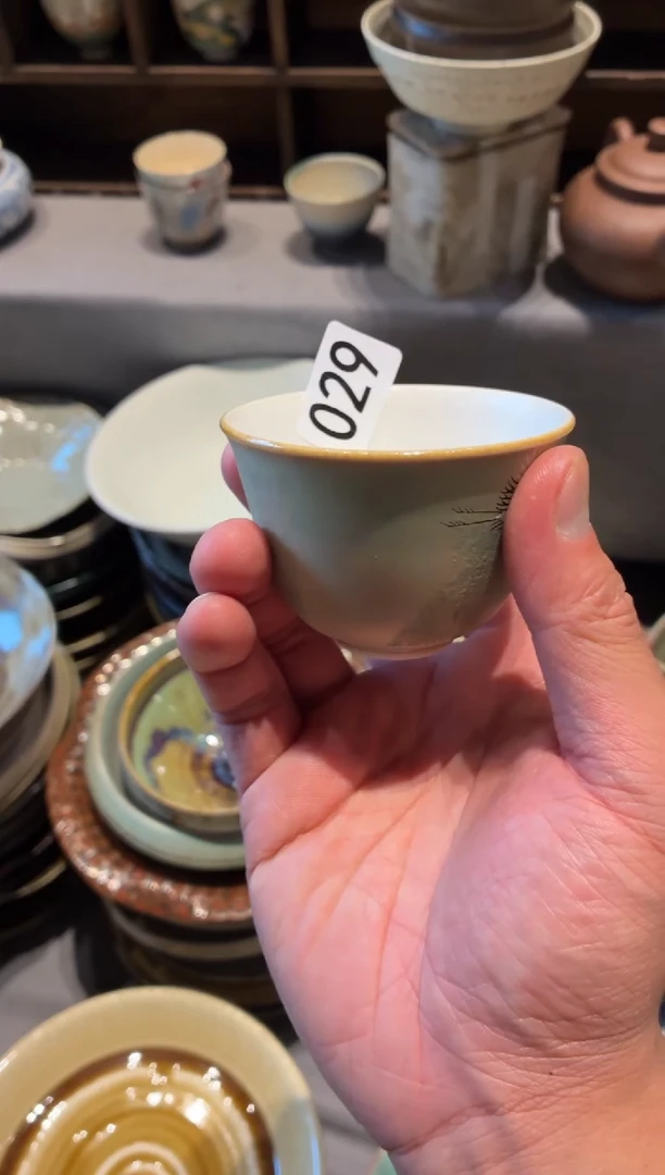 瓷片咸*七29   手绘主人杯1个