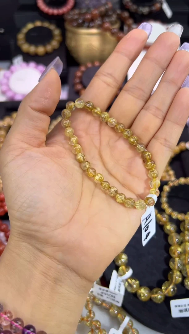 未镶嵌手串水晶金发晶6.1mm