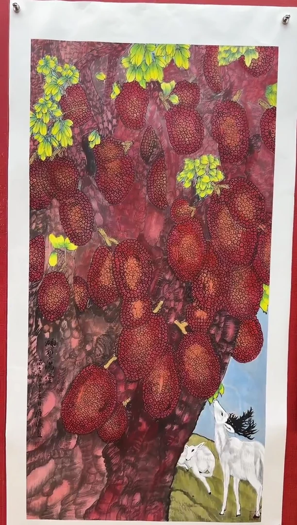 国画刘履瀛老师亲笔