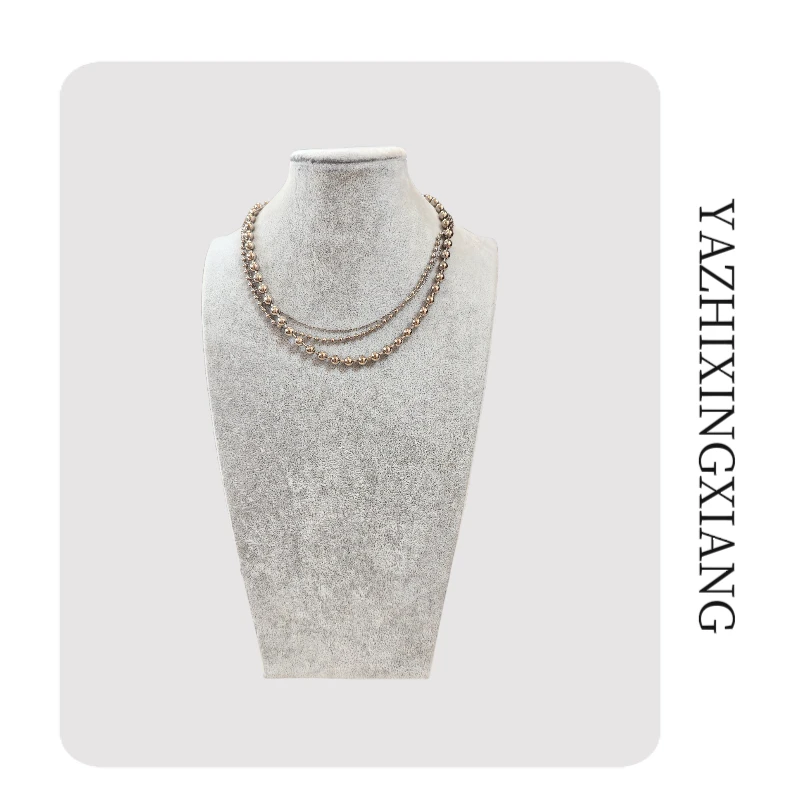 非金属树脂项链 【雅·独行】极简风格银色项链