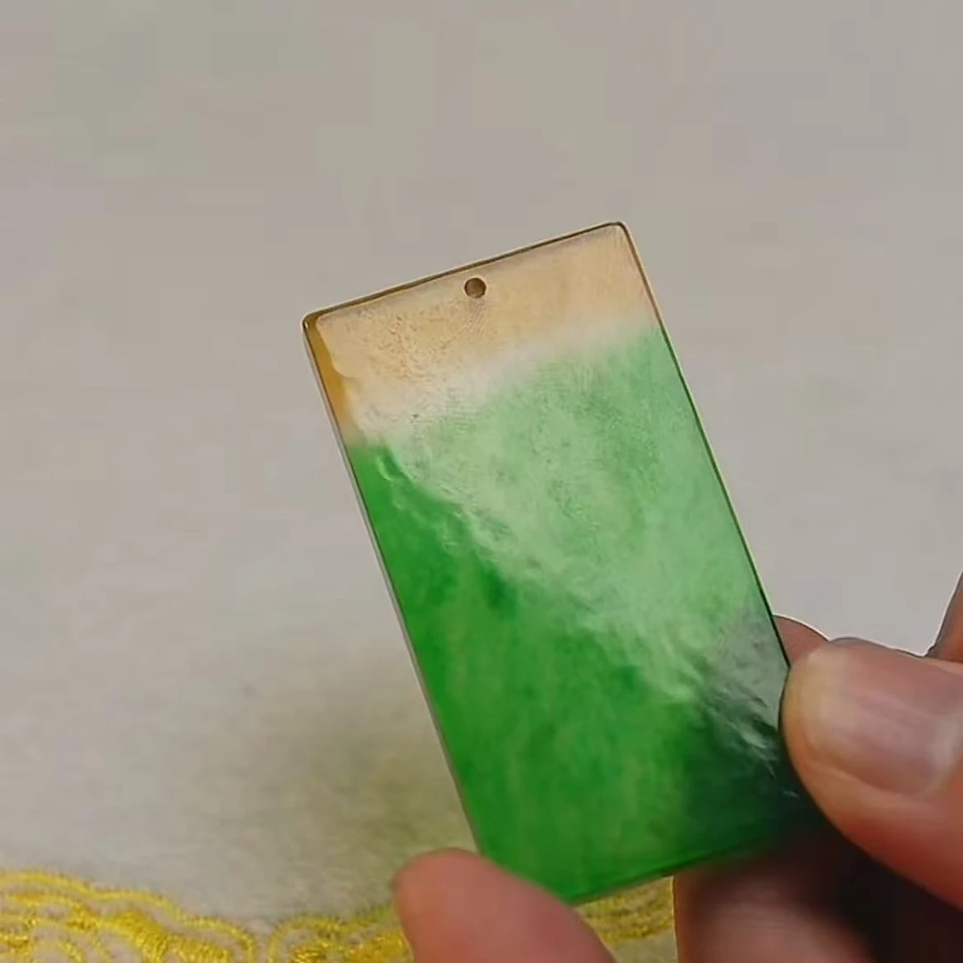 【华夏文物甄选商店02235】翡翠无事牌