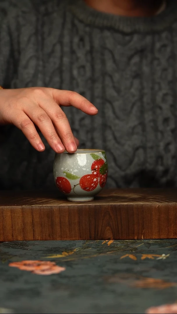 瓷片釉下彩手工手绘同款