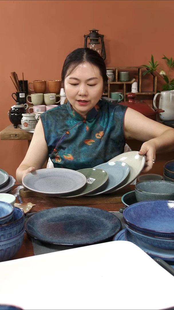 陶瓷A586陶瓷盘4件套瑕疵