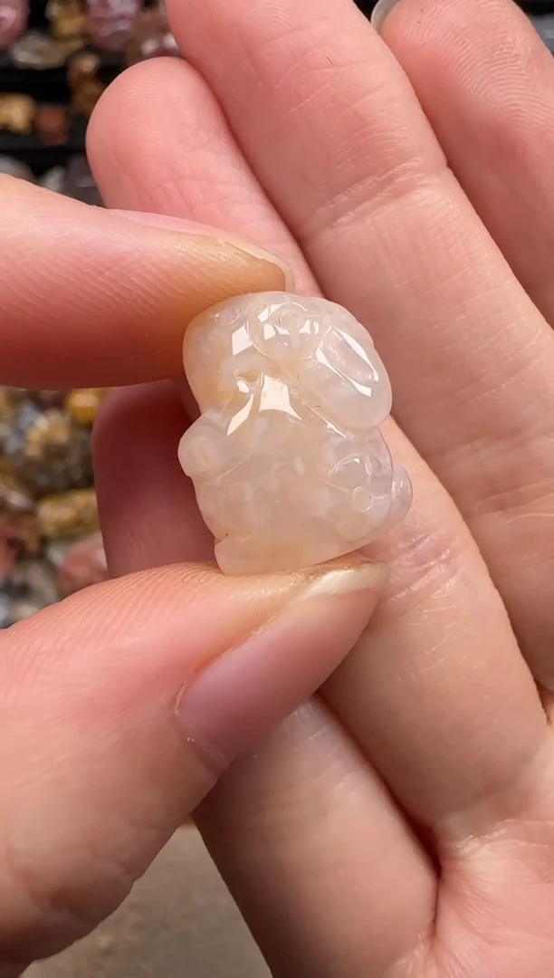 硅化珊瑚（珊瑚玉）未镶嵌颈饰310